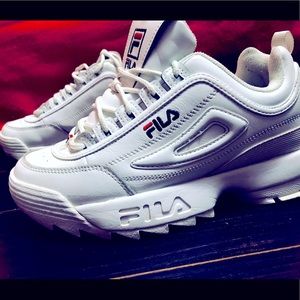 White Fila Sneakers
